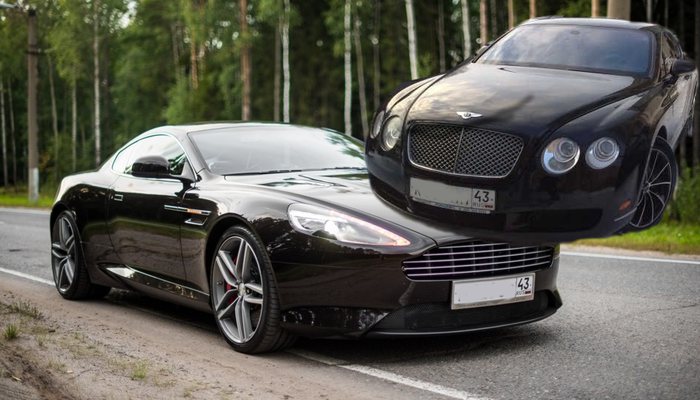 Aston Martin и Bentley Continental — самые дорогие машины в Кировской области
