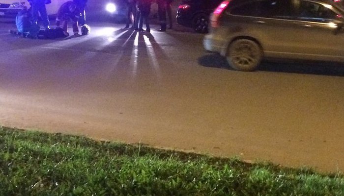 Водитель Porsche Panamera сбил пешехода на Октябрьском проспекте