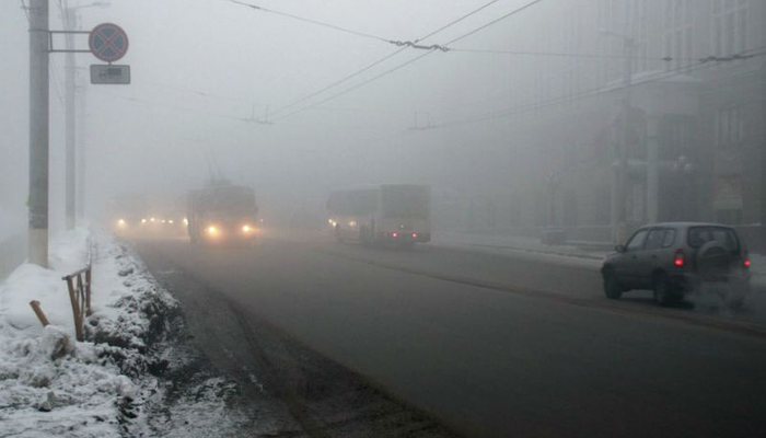 Туман в Кирове может стать причиной аварий на дорогах