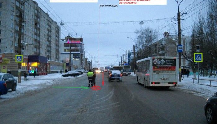 На Воровского водитель «Шевроле» сбил школьника прямо на «зебре»