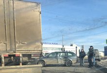 Авария у Ганинского поворота: грузовик уходил от столкновения
