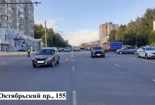 Skoda Yeti и Mazda столкнулись на Октябрьском проспекте
