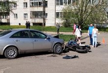 В Кирово-Чепецке легковушка столкнулась с мотоциклом: мотоциклист погиб