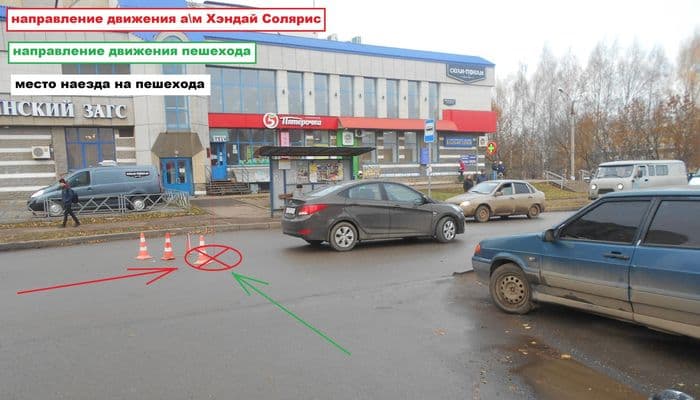 Два пешехода поплатились за пересечение проезжей части в неположенном месте: один госпитализирован