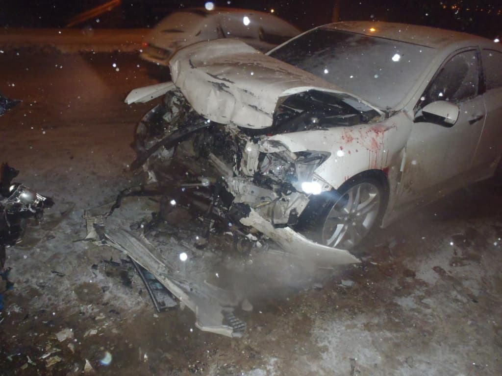 Авария на Московской: Honda выехала на встречную