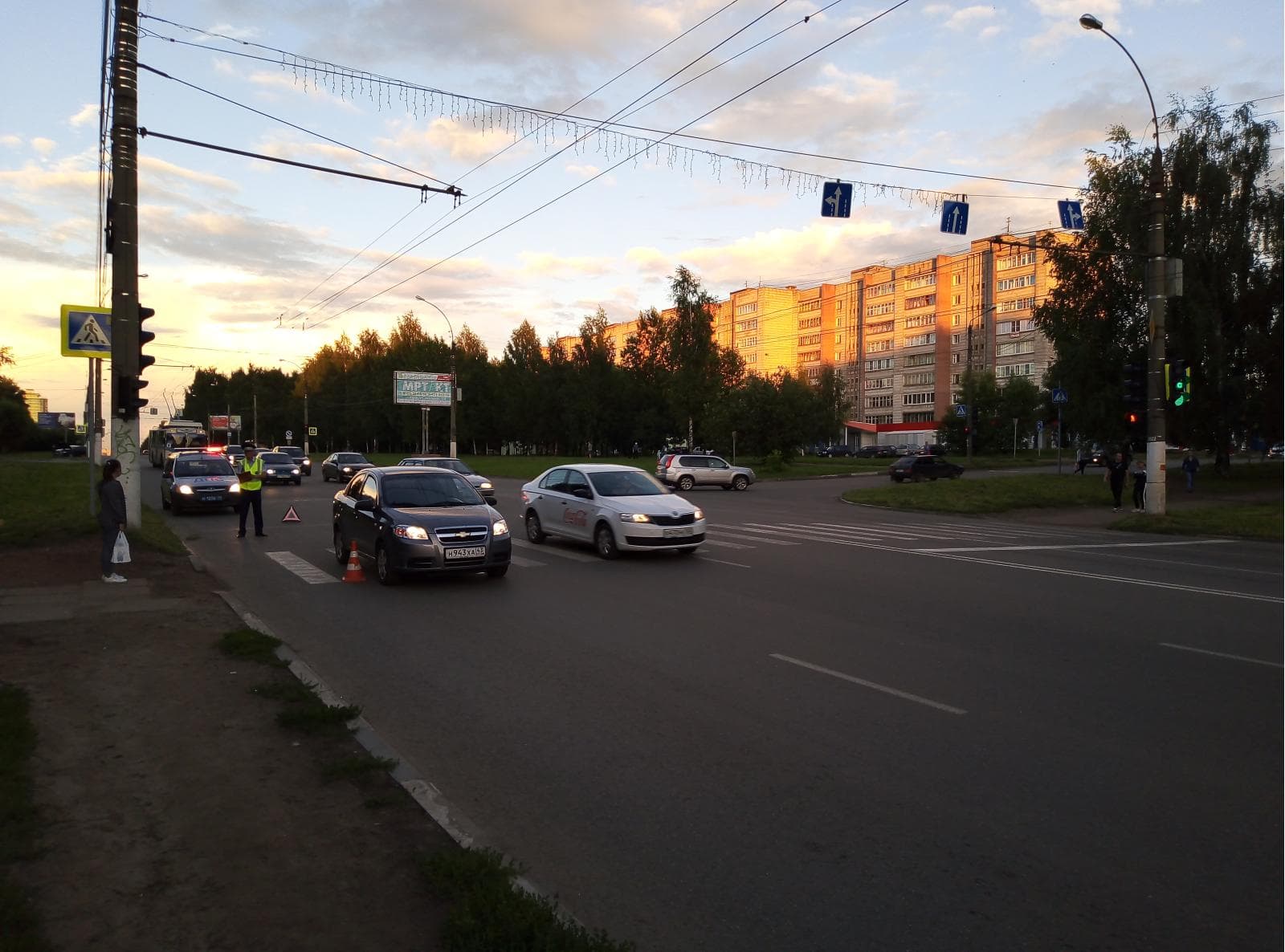 Известны подробности аварии на перекрестке Московская - Менделеева