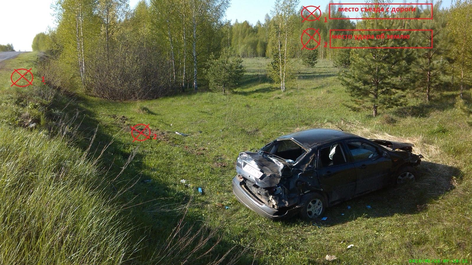 Пьяная и без прав - водитель перевернувшегося Ford