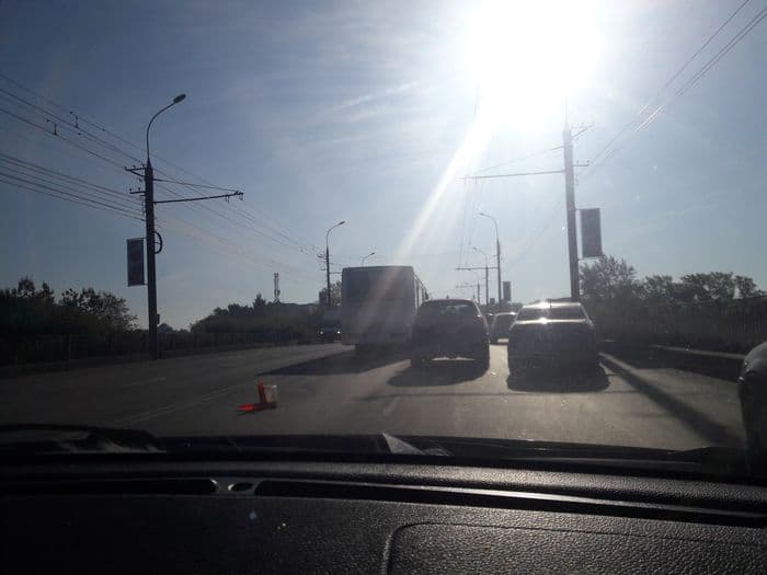 ДТП на мосту улицы Воровского собрало огромную пробку