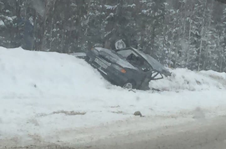 От удара машину порвало на 2 части - авария у Верхошижемья