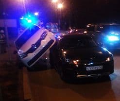 Щорса-Производственная: “Логан” залетел прямо на “Киа”