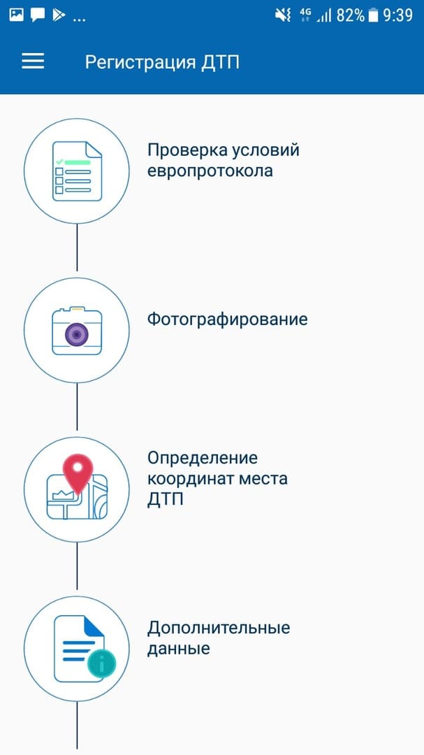Приложение для оформления ДТП без ГИБДД начало свою работу