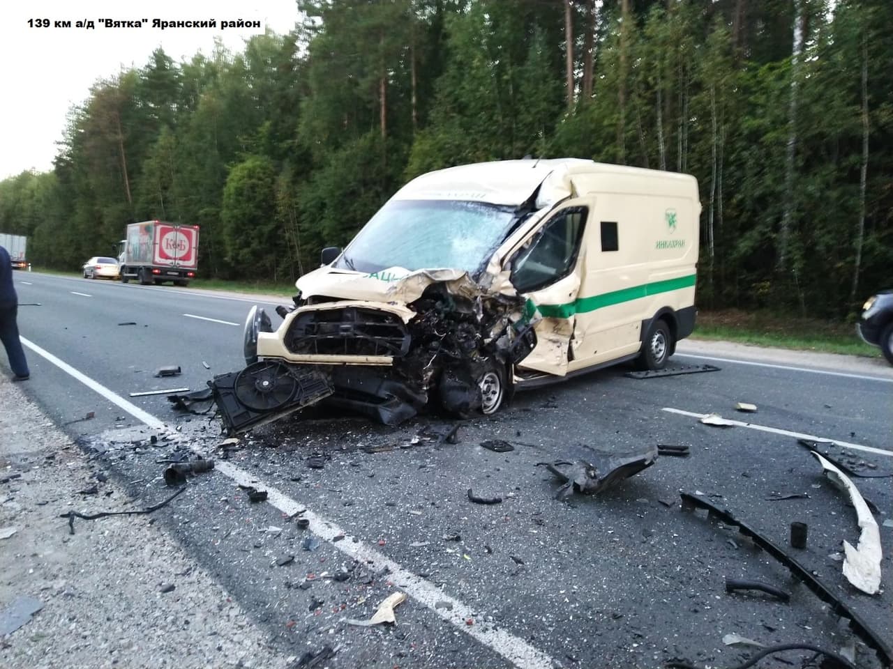 В Кировской области в ДТП с инкассаторской машиной пострадала 2-летняя малышка