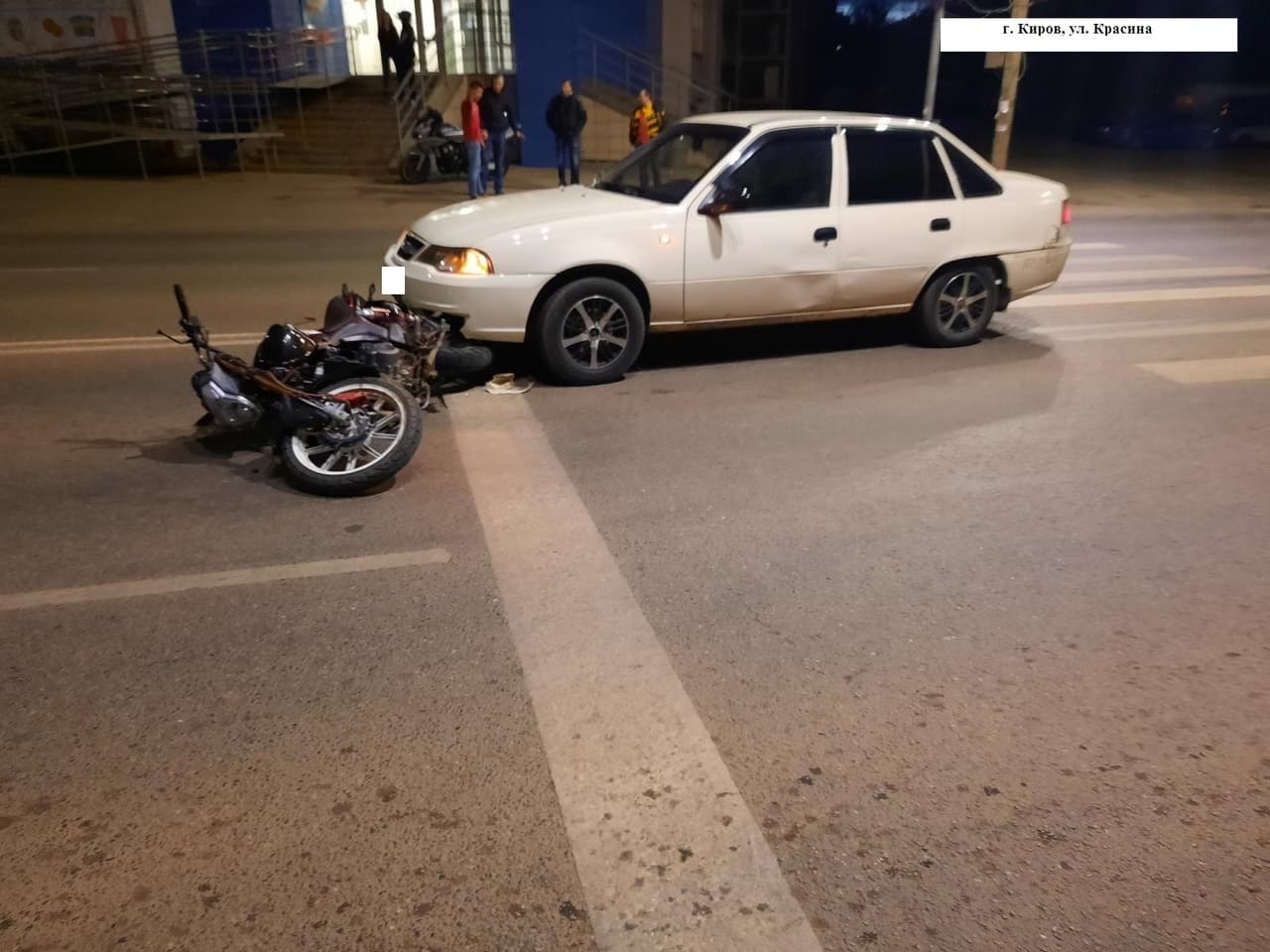 В Кирове в ДТП пострадал мотоциклист