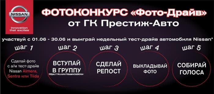 Фотоконкурс от автосалона "Престиж-авто"