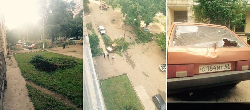 Кировчане: больше всего от ураганного ветра пострадали автомобили
