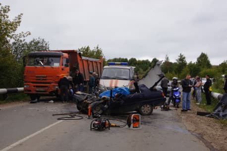 ДТП в Кирово-Чепецке. «Таврию» смяло под КАМАЗом