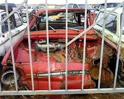 Штрафная автостоянка стала кладбищем автомобилей