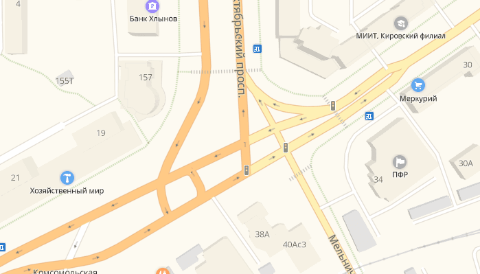 Госавтоинспекция назвала самые опасные перекрестки Кирова