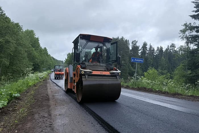 В Кировской области ремонтируют участок трассы к санаторию в Нижнеивкино