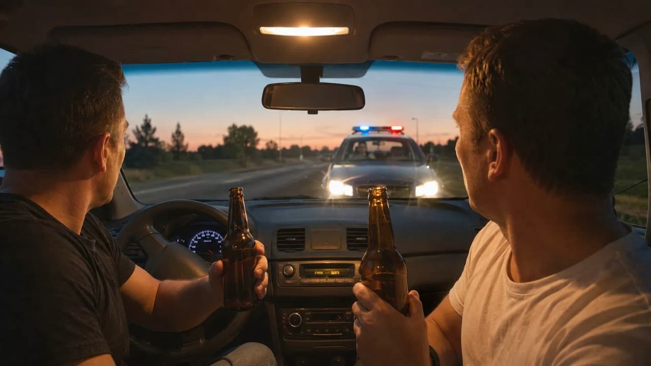Сидим в машине с пивом, двигатель заглушен, подъезжает ГИБДД и говорят - «лишение прав»: разбираемся по закону