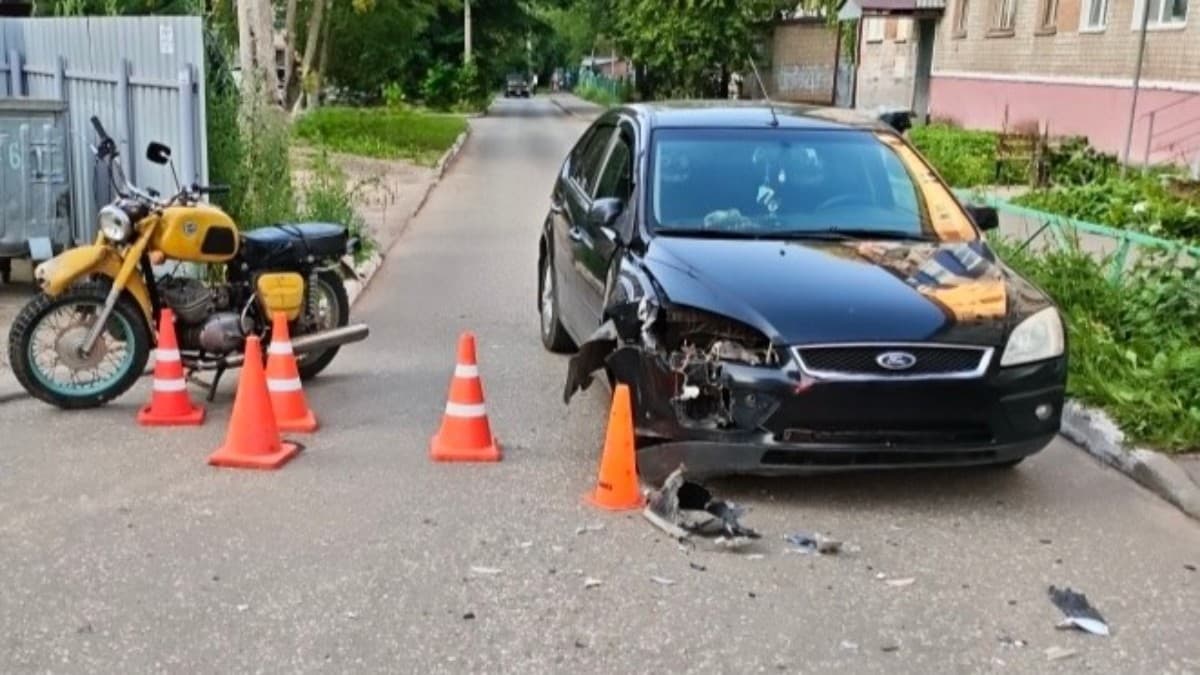 В Кирово-Чепецке в ДТП с мотоциклом пострадал несовершеннолетний