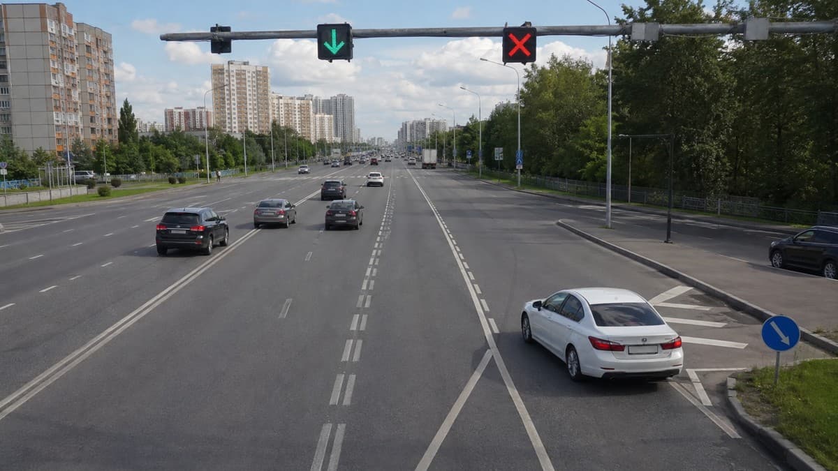 Большинство водителей отвечает неправильно: какую полосу занять при повороте на реверсивную дорогу и когда можно перестроиться