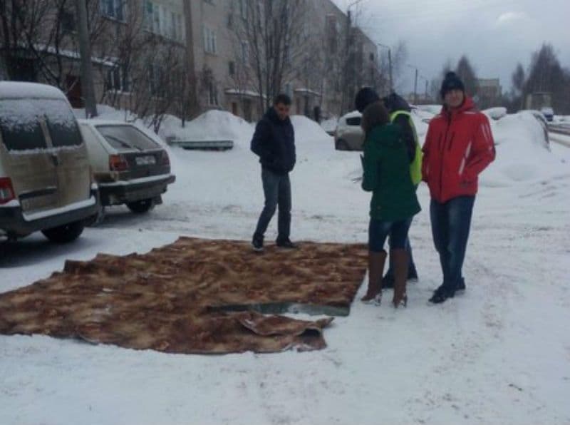 Ремонт дорог коврами в Нововятске прославился на всю Россию