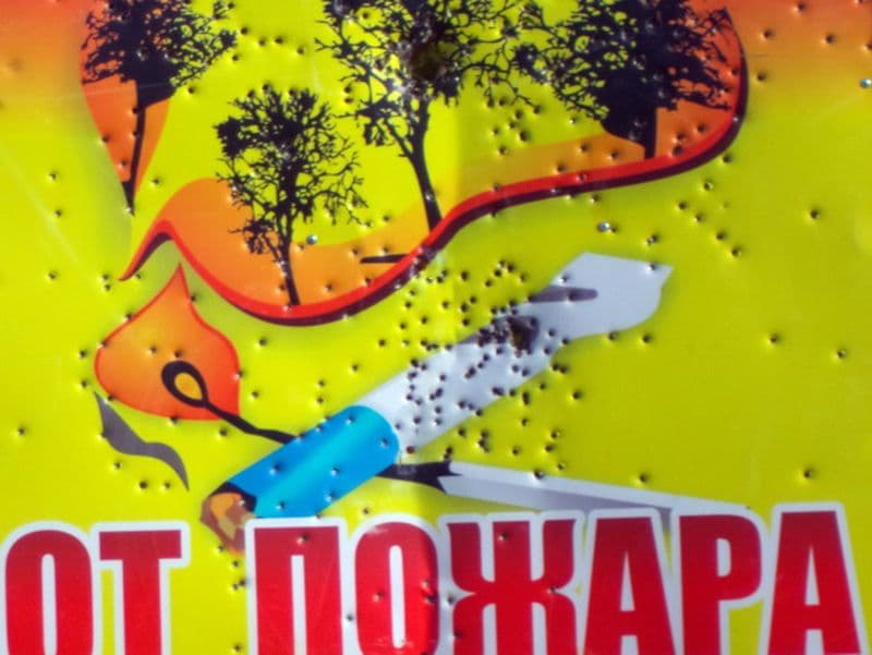 В Богородском районе «охотники» расстреляли дорожные знаки