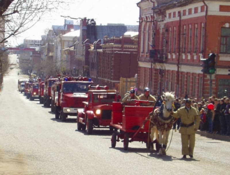 Завтра по Кирову пройдет колонна пожарной ретро-техники