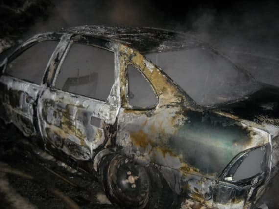 В Кирово-Чепецком районе Опель вспыхнул во время движения