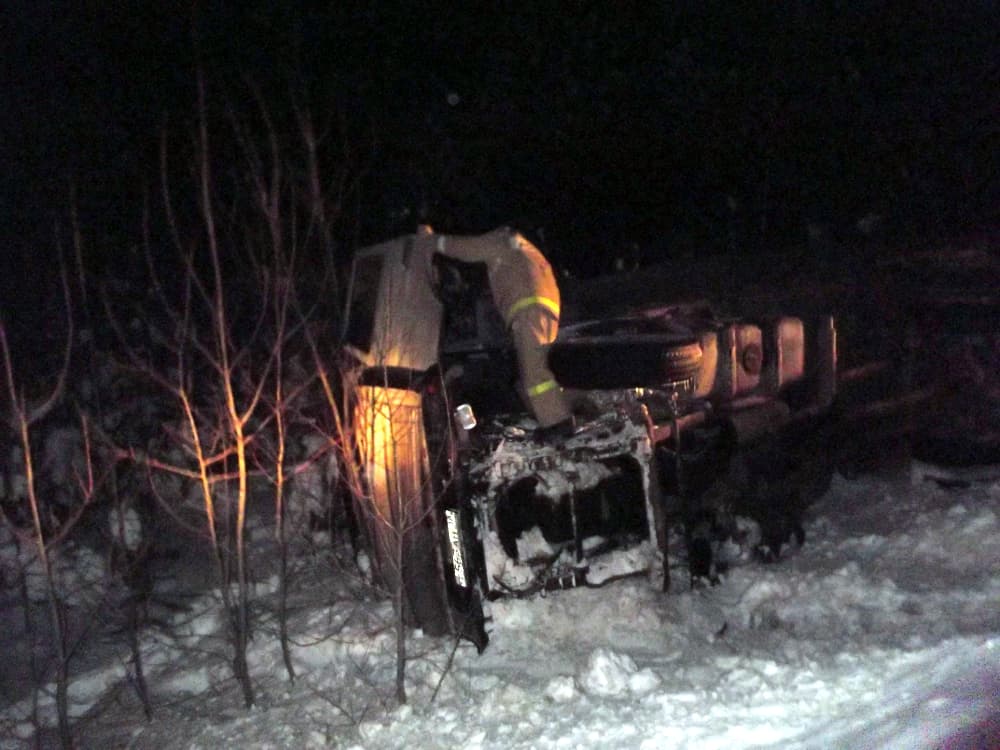 ДТП. На трассе в Кильмезском районе опрокинулся МАЗ