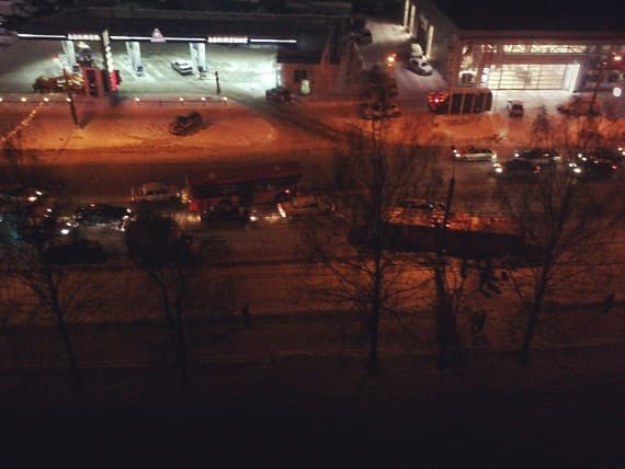 На Московской столкнулись 4 транспортных средства