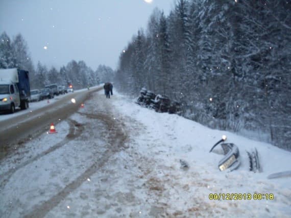 Три человека погибли на трассе Киров-Вятские Поляны