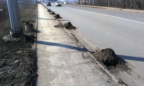 На Макарьевской дамбе восстановили дорожную разметку