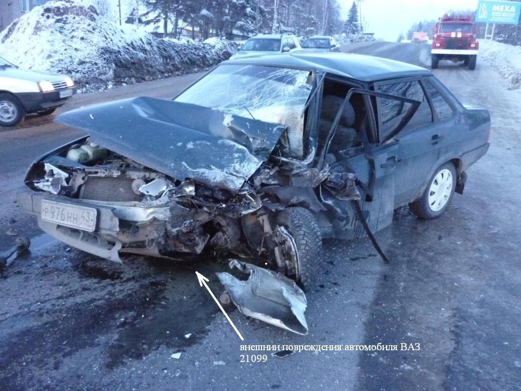 В Слободском районе в аварии пострадал шестимесячный малыш