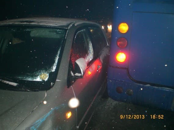 В аварии с автобусом и «Тойотой» пострадал горожанин