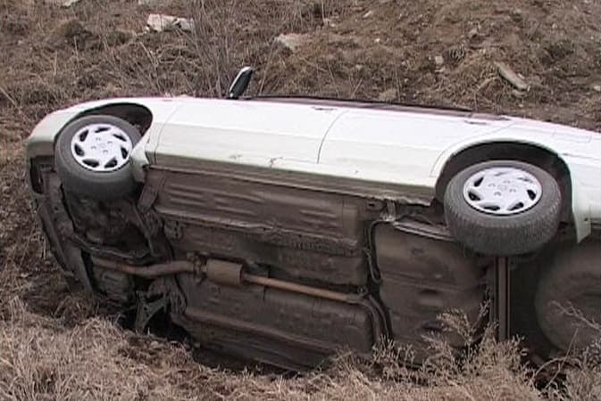 ДТП. Две машины оказались в кювете 