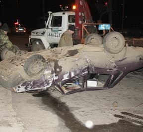 Ночная авария на Луганской