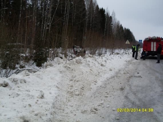 На трассе опрокинулась «Шкода»: есть пострадавшие