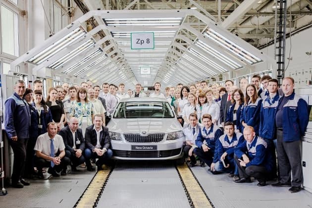 На ГАЗе стартовало производство Skoda Octavia нового поколения