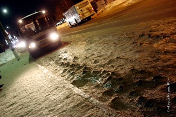 Из-за гололеда ситуация на дорогах может ухудшиться