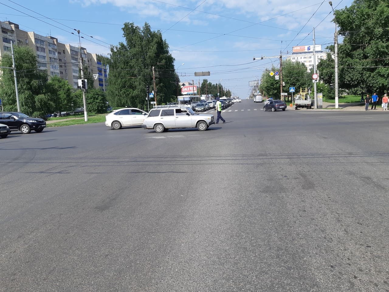 На перекрестке улиц Воровского-Производственной не работает светофор