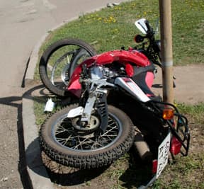 На улице Щорса инкассаторы сбили мотоциклиста