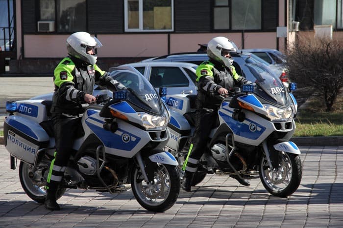 Начало мотобату положено. В Киров едут полицейские мотоциклы