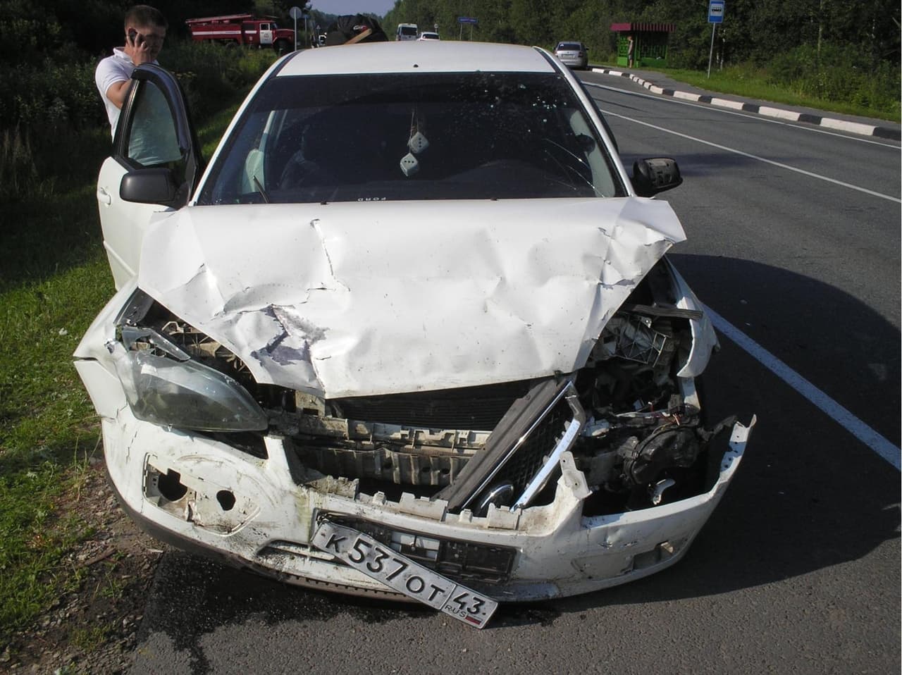 Пенсионер спровоцировал ДТП и был госпитализирован