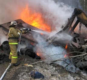 ДТП на трассе Киров - Пермь. Водитель сгорел заживо