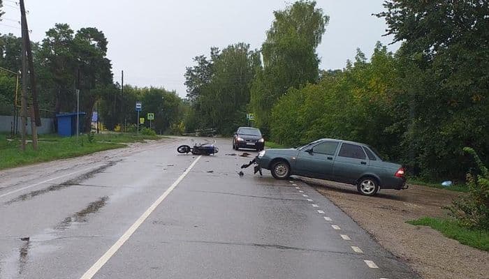 В Малмыжском районе водитель на «Ладе» сбил несовершеннолетнего мотоциклиста