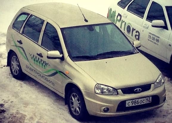 Электромобиль LADA появился в городе. Стоимость — порядка миллиона