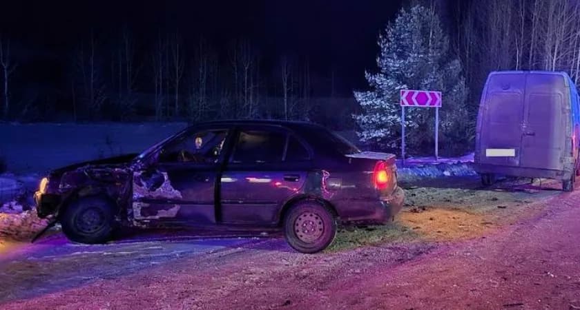 В Котельничском районе столкнулись две иномарки: есть пострадавший