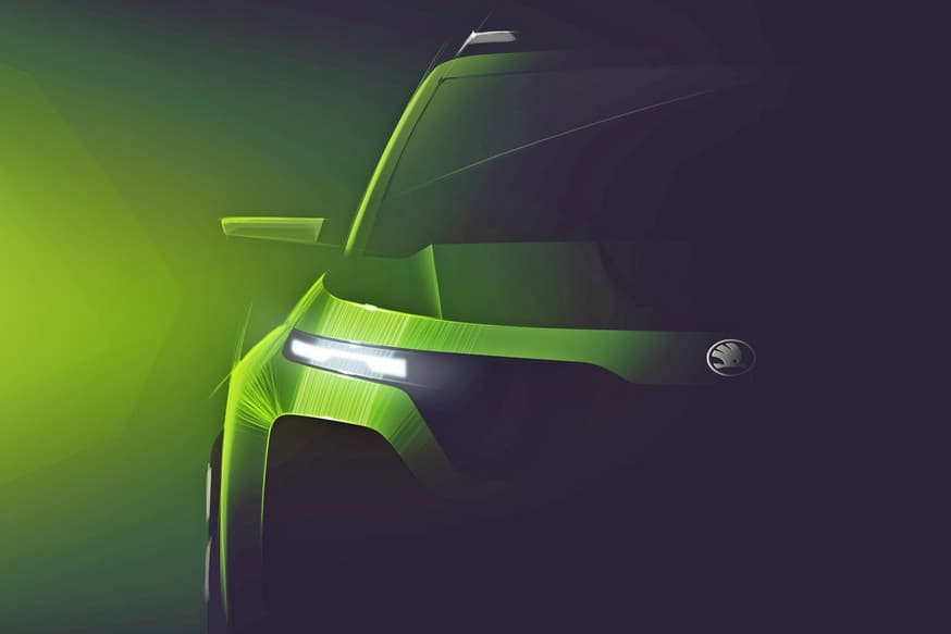 Новый паркетник от Skoda: опубликовано первое официальное изображение